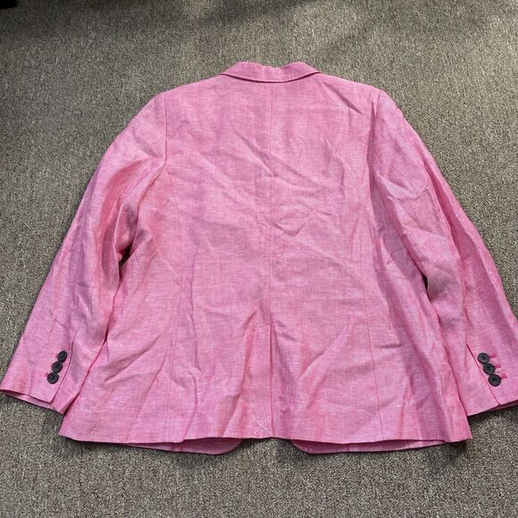 Brand New TALBOTS 16 Linen Pink Blazer BNWT marked $169 - Picture 9 of 9